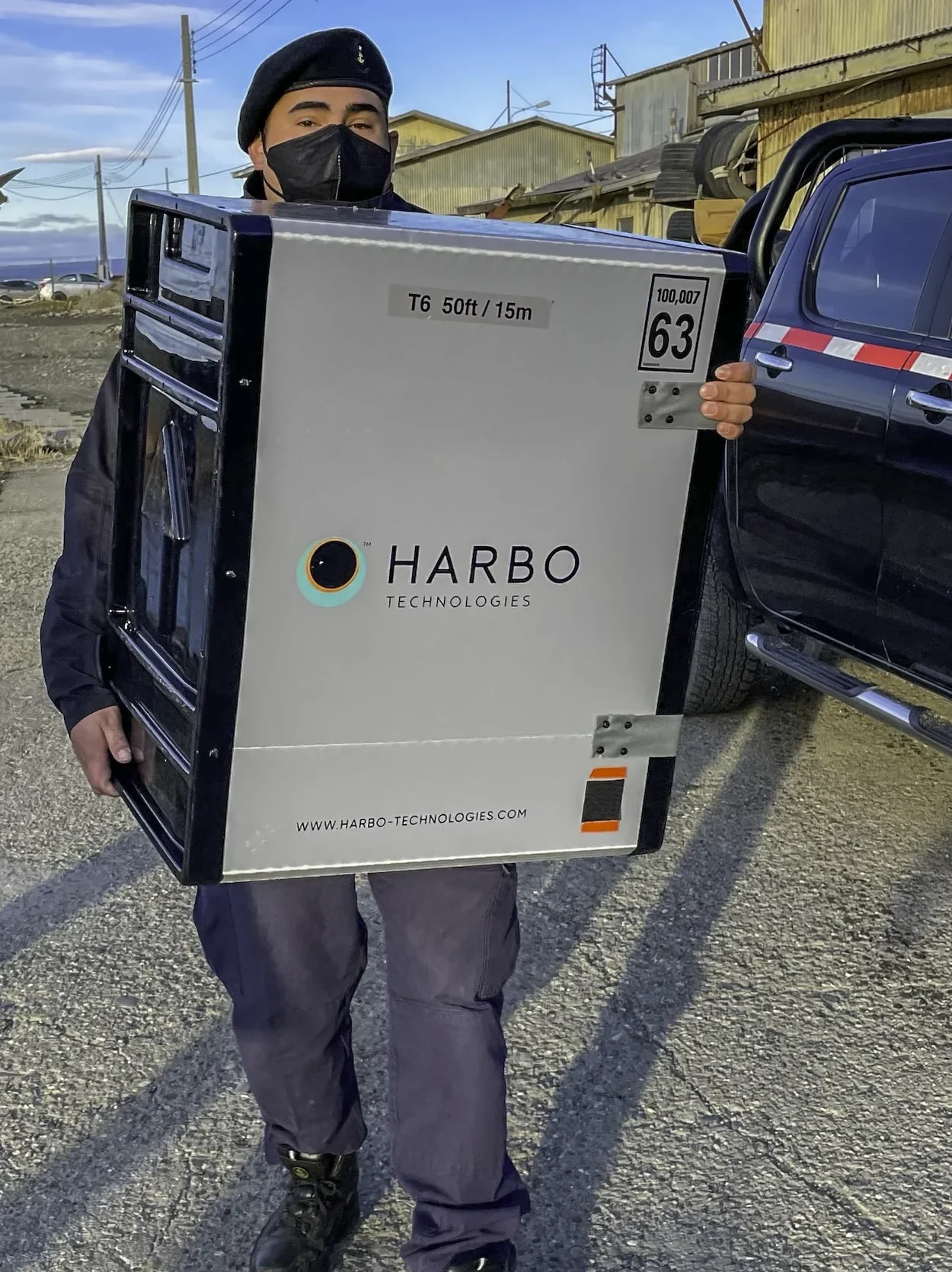 UK Military carrying Harbo Boom